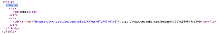 DA HTML example