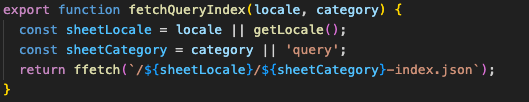 JS code example